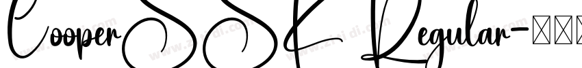 CooperSSK Regular字体转换